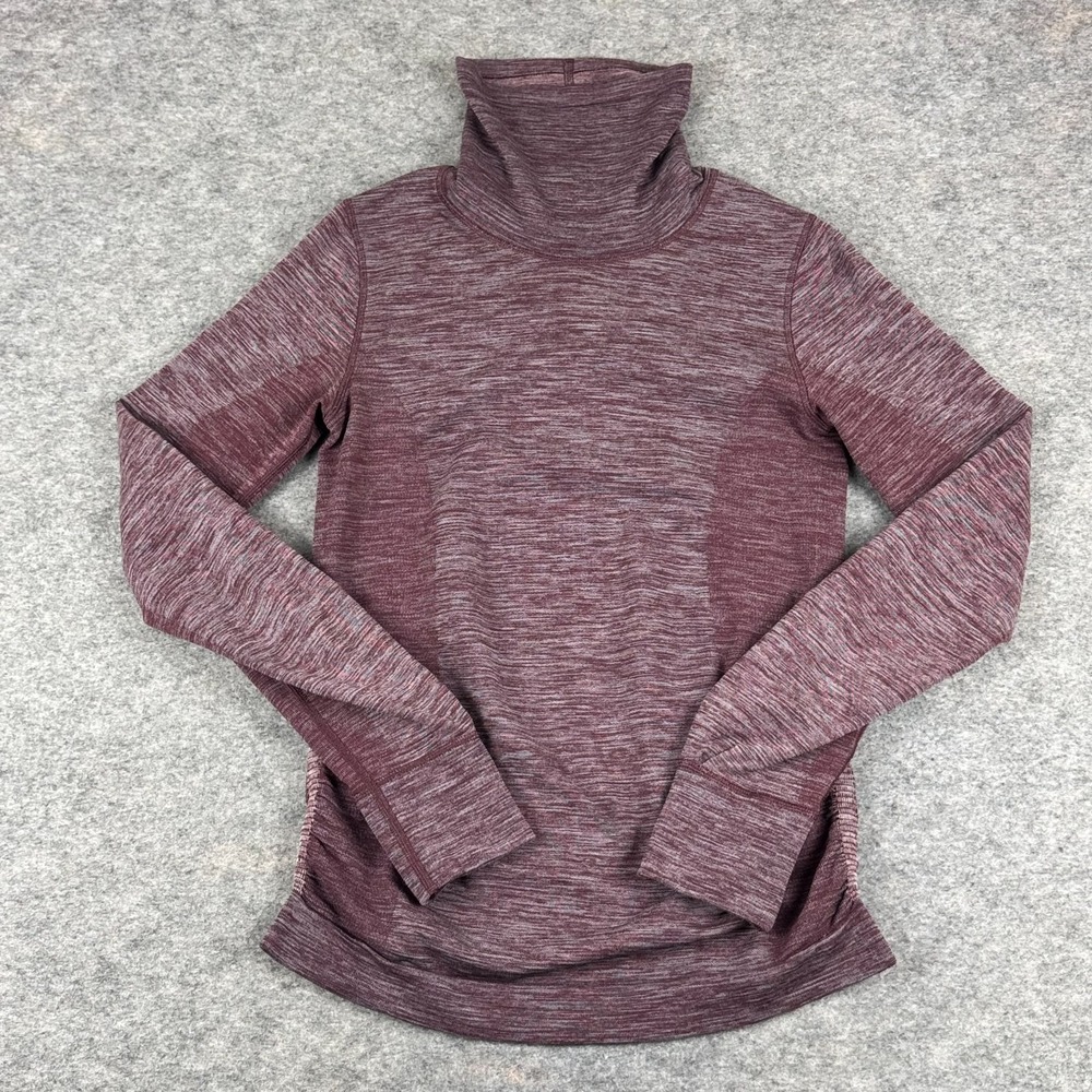 Lululemon Woolly Wonder Turtleneck Merino Wool W3BKOS Dark Adobe Womens 4
